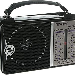 Radio - Golden - FM - AM - Model - RX-607AC - Black